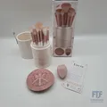 Produktbild: Make-up-Pinsel-Set – 7-teilig + Pinsel-Reinigungsmatte & Blender-Schwamm – Luvia
