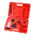 Produktbild: Dema Vakuumpumpe zum Entlüften von Bremssystemen – Set mit Handpumpe, 5 Adaptern, 120 ml Gefäß, Schläuchen, T-Stück und PVC Koffer für präzise Wartung 26050