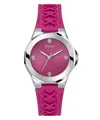 Produktbild: Guess Damen Armbanduhr Corset schwarz, pink, silber 38 mm GW0599L1