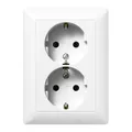 Produktbild: Jung SCHUKO-Steckdose aws AS 5020 U WW Steckdosen AS5020UWW SCHUKO-Steckdose
