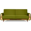 Produktbild: Konsimo® 3-Sitzer-Schlafsofa, Olivgrün, Holz, Holzwerkstoff, Textil, Rechteckig, 230x98x98 cm, FSC 100%, Hergestellt in Europa, Wohnzimmer, Sofas & Couches, Schlafsofas