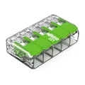 Produktbild: WAGO Green Range Klemme 5-Leiter I bis 4mm² I Verbindungsklemme 5 Leiter mit Hebeln für alle Leiterarten steckbar I 221-423 I 8 Stück