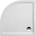 Produktbild: Ottofond Duschwanne Extraflach Denia Viertelkreis 80 cm x 80 cm Weiß