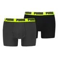 Produktbild: PUMA Herren Boxer Boxershorts Shorts Unterhosen Comfort Stretch 10er Pack, Wäschegröße:M, Artikel:-010 Dark Grey Melange/Yellow