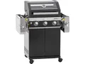 Produktbild: Gasgrill RÖSLE BBQ-Station VIDERO, 25520 , schwarz, B:127cm H:117,5cm T:57cm, Grills, G3-S Schwarz, 3 Brenner, extra Primezone und Seitenbrenner, VARIO+