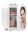 Produktbild: LIGIANT DF01A Mini-Kühlschrank, Hautpflege-Kühlschrank mit 3-stufigem dimmbarem LED-Lichtspiegel, geräuscharmer 4-Liter-Make-up-Kühlschrank, Kühler & Wärmer, tragbares Design für mehrere Anwendungen