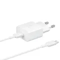 Produktbild: Samsung 15W Wandladegerät Schnellladefunktion USB-C/USB-C Weiß