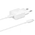 Produktbild: USB-C 15W PD AFC Wandladegerät + USB-C Kabel Weiß