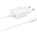 Produktbild: Samsung 15 Watt USB Type-C Schnellladeadapter, Ladegerät mit Datenkabel, Weiß