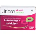 Produktbild: Utipro akut & protect Kapseln zur Kontrolle und Vorbeugung von Harnwegsinfekten, 15 St. Kapseln