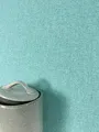 Produktbild: Newroom Tapete Blau Vliestapete Einfarbig - Unitapete Uni Stoff-Optik Textil-Optik Modern Leinen-Optik Struktur inkl. Tapezier-Ratgeber