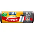 Produktbild: Swirl® Fixierband-Müllbeutel 20 L Reißfest Dicht Mülltüte Müllsack tropfsicher