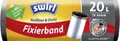 Produktbild: swirl Mülleimerbeutel mit Fixierband schwarz 20 Liter 15 Beutel