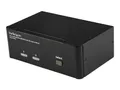 Produktbild: StarTech.com 2 Port Dual DisplayPort USB KVM Switch mit Audio