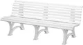 Produktbild: Blome Parkbank, 4-Sitzer, L 2000 mm, weiß 122217