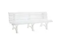 Produktbild: Parkbank aus Kunststoff, mit 13 Leisten, Breite 2000 mm, weiß kaiserkraft