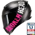 Produktbild: Broken Head BeProud Sport Pink Motorradhelm + Schwarzes Visier