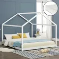 Produktbild: [en.casa] - Kinderbett Cerro 160x200 Cm Mit Kaltschaummatratze Weiß