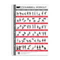 Produktbild: CLEAN SPORTS® Kurzhantel Workout Poster DinA1 mit sechs Ganzkörperworkouts zu...