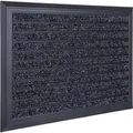 Produktbild: Relaxdays Fußmatte Aluminium Schwarz Rutschfest 50 cm x 80 cm