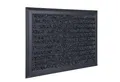 Produktbild: relaxdays Fußmatte Aluminium, Höhe: 10 mm, schwarz, 50 x 80 cm