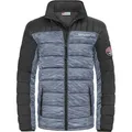 Produktbild: Nebulus Winterjacke meliert EMOTION Herren, warme Outdoorjacke, praktische & vielseitige Übergangs- & Winterjacke, P5891 - Herren, schwarz-schwar, XL - Schwarz - XL
