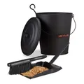 Produktbild: Kaminreinigungs-set Kehrgarnitur für Kamin 24 L Metall Ascheeimer Set 24 Liter