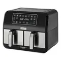 Produktbild: KENWOOD kHealthy Fry Twin Airfryer HFM20.000MB Heißluftfritteuse 1700 Watt Schwarz/ Silber