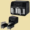 Produktbild: Kenwwod HFM 20.000 MB Doppel-Heißluft-Fritteuse kHealthy Fry TWIN Air Fryer