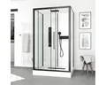 Produktbild: Komplettdusche Aurlane Urban 2 115 x 90 x 215 cm schwarz