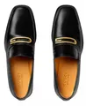 Produktbild: GUCCI G Geometric Slip-On Loafers Mokassin Goldfarbenem G-Hardware auf der Vorderseite