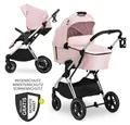Produktbild: Hauck Kombi-Kinderwagen Vision X Duoset Silver - Melange Rose, 2in1 Kinderwagen Buggy Set mit Babywanne, Sportsitz und Regenschutz