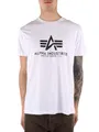Produktbild: Alpha Industries Herren T-Shirt Basic T, Gr. Medium, Weiß (White 09)