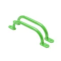 Produktbild: TRIBECCO Klettergriffe Haltegriffe für Outdoor & Indoor Metall Griffe für Spielplatz, Klettergerüst, Spielturm, Hochbett, Leiter und Kletterwand im Kinderzimmer (350 mm Lindgrün, 2 Stücke)