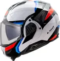 Produktbild: LS2 FF910 Advant II Triple Klapphelm, weiß/blau/rot, L (59/60)