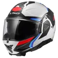 Produktbild: LS2 FF910 Advant II Triple White Blue Red Gr. L Klapphelm Flipback Helm
