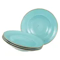 Produktbild: CreaTable 34046 Vintage Nature Aqua 4-teiliges Geschirrset Pastateller Porzellan