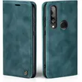 Produktbild: Handy Hülle für Huawei P30 Lite Klapphülle Bookcase Flip Cover Handy Tasche Etui Farbe: Petrol - Petrol