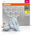 Produktbild: Osram Base PAR16 LED-Reflektorlampe mit GU10-Sockel 4.3 W Warmweiß 10 Stück