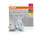 Produktbild: Osram Base PAR16 LED-Reflektorlampe mit GU10-Sockel 4.3 W Warmweiß 10 Stück
