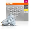 Produktbild: Osram Base PAR16 LED-Reflektorlampe mit GU10-Sockel 4.3 W Warmweiß 10 Stück