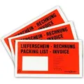 Produktbild: baytronic Dokumententaschen, DIN lang, rot schwarz bedruckt Lieferschein/Rechnung (1000 Stück)