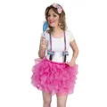 Produktbild: NET TOYS Lustige Retro Hosenträger Candy-Girl - Originelles Damen-Kostüm-Zubehör Bundhalter Lollipop - EIN Blickfang für Mottoparty & Karneval