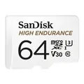 Produktbild: SanDisk High Endurance microSDXC Karte mit SD-Adapter, C10, U3, V30 64 GB