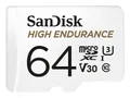 Produktbild: SANDISK MicroSD-Card High Endurance 64GB inkl. Adapter SDSQQNR-064G-GN6IA