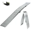 Produktbild: Trutzholm 1 X Auffahrrampe Klappbar 226 Cm Traglast 680 Kg Alu Grau Motorradrampe Verladerampe