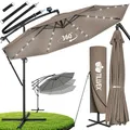 Produktbild: tillvex® Sonnenschirm Solar Ø 300/350 cm + Abdeckung & LED Beleuchtung