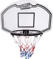 Produktbild: STREETSKILLER Basketballkorb mit Brett & Wandhalterung, 92x61 cm Rückwand, 43 cm Stahlkorb, robustes Netz, für Innen & Außen, mit Anleitung weiß|SSK-4