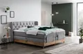 Produktbild: Belanoti EON Boxspringbett 160x200 elektrisch verstellbar 7-Zonen Taschenfederkern Matratze inkl Visco Topper Bett 160x200 mit Motor in der Farbe Hellgrau H2/H3 Polsterbett Motorbett mit Massivholz