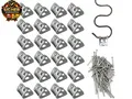 Produktbild: 24pcs Fünf-Loch-Gummifederklemmen Sofabezug Clip Möbelbeschläge Zubehör Fed